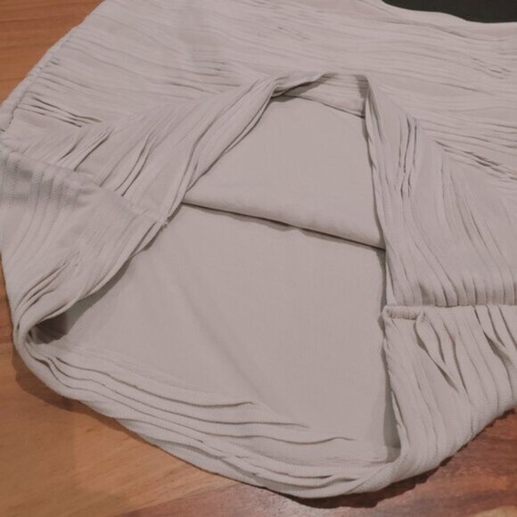 Vintage Y2K Soft Textured Double Lined Soft Pink Mini Skirt - Picture 5 of 5